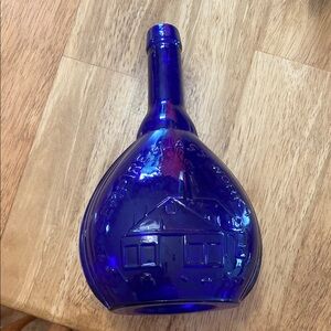 Blue Glass Decorative Vase